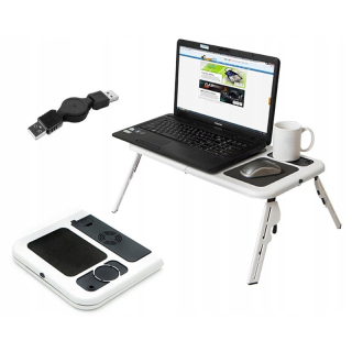 Stolík na notebook skladací s ventilátorom