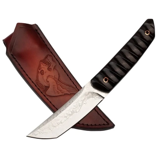 Damaškový nôž DM957 - dark brown