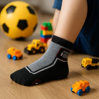Tuptusie Ponožky pre deti frote 13-15cm - 2-6 rokov