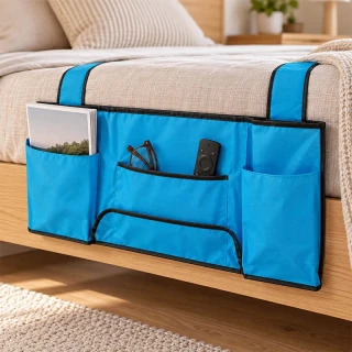 Organizér na posteľ s 5 vreckami 56 × 26 cm
