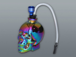 Inhalačná vodná váza Rainbow Skull