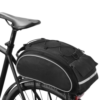 Taška na bicykel na zadný nosič čierna 15L