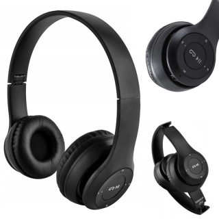 Bluetooth slúchadlá čierne P47