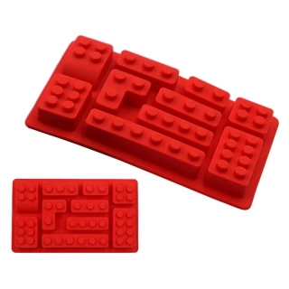LEGO - Silikónová forma na pečenie červená