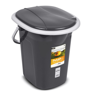 GreenBlue GB320AG - Turistická toaleta WC prenosné čiernosivá