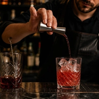 Barmanská odmerka 25/50 ml z nehrdzavejúcej ocele