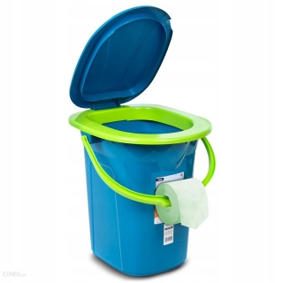 GreenBlue GB320BL - Turistická toaleta WC prenosné modrozelené