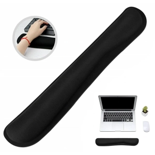 Gélová ergonomická podložka pod klávesnicu čierna