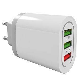 Sieťová nabíjačka USB 3x 