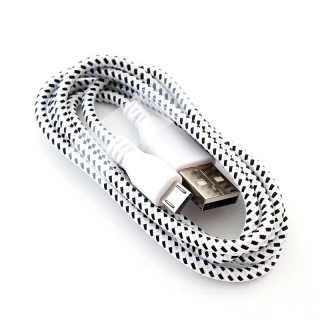 USB kábel micro 1m biely
