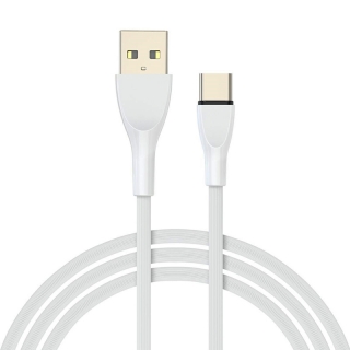 Kábel USB typuC QC 1M biely