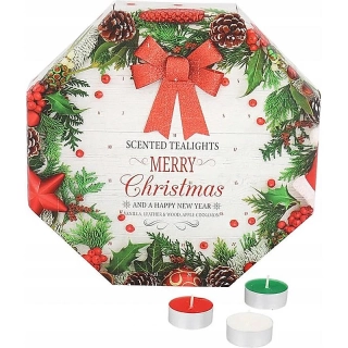 Adventný kalendár s vonnými sviečkami