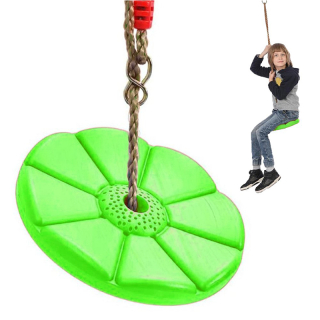 Detská záhradná hojdačka kvietok zelená