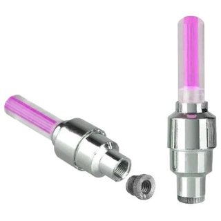 Ventily svietiace ružové 2ks