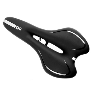 Anatomické gélové sedadlo na bicykel čierne
