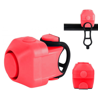 Zvonček na bicykel elektrický červený