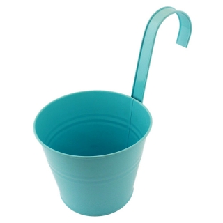 Kvetináč balkónový závesný 16cm modrý