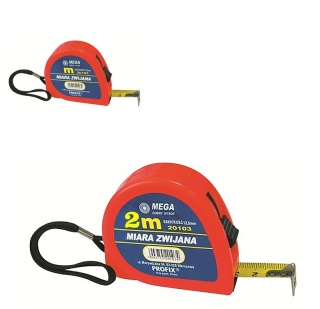 MEGA - Meter zvinovací - 2 metre/13mm