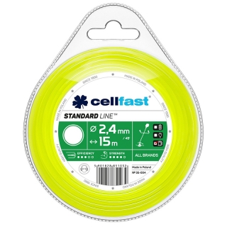 Cellfast - Vyžínacia struna do kosačky okrúhla 2,4mm x15m