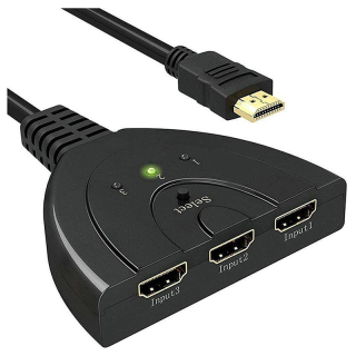 Rozdeľovač HDMI 3 porty Full HD 1080p