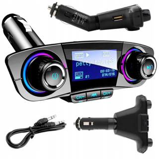 FM Transmitter Bluetooth USB 5.0 multifunkčný 8v1