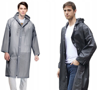 Vreckový pršiplášť na zapínanie 130x125cm