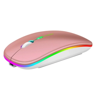 Bezdrôtová optická myš RGB Rose Gold