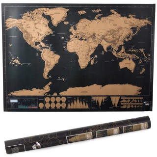 Stieracia mapa sveta 82 × 60 cm