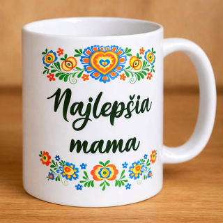 Hrnček s folklórnym motívom 330 ml s vlastným nápisom