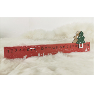 Adventný kalendár - drevený so stromčekom