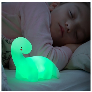 Detská led lampa farebná dinosaurus