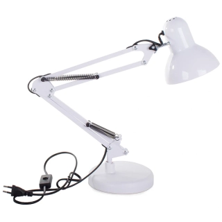 Nastaviteľná stolná lampa biela