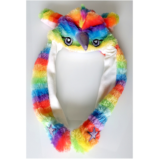 Unicorn - Klobúk s pohybujúcimi sa ušami dúhový
