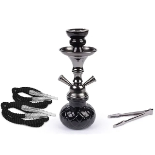 Inhalátor s hadičkami 26cm/2 čierna