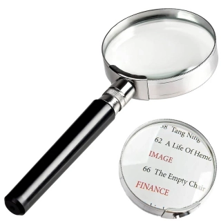 Lupa 60mm plast/kov/sklo