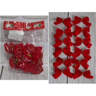 Mašľa Vianočná 12ks - 5,5cm