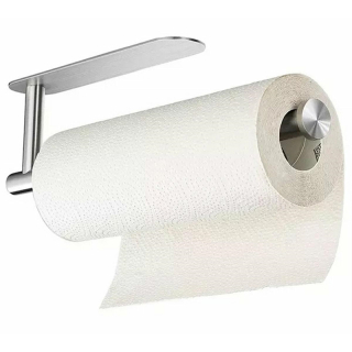 Nerezový držiak na kuchynské utierky strieborný