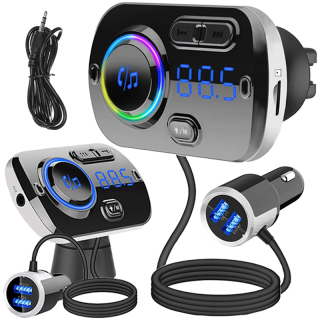 Audew Transmitter FM Bluetooth USB 5.0 multifunkčný 8v1
