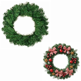 Vianočný veniec vhodný aj na dekorovanie 50cm 