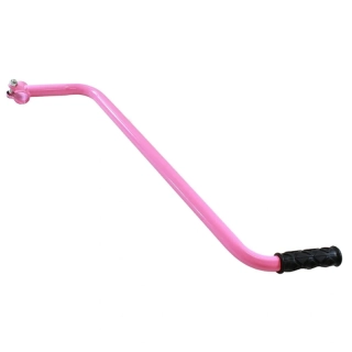 Vodiaca tyč na detský bicykel ružová