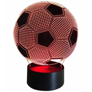 LED nočná lampa futbalová lopta RGB