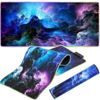 Hráčska podložka pod myš RGB 80x30cm