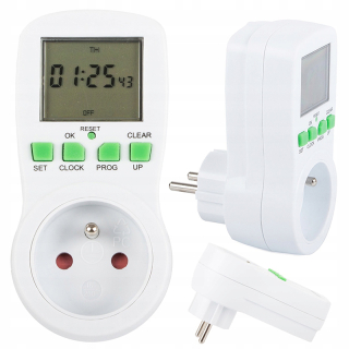 Časovač do zásuvky LCD TM02-G