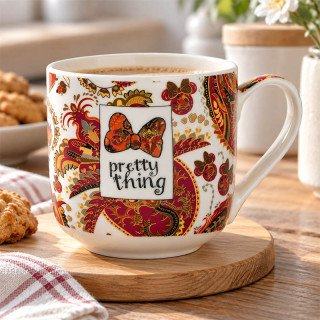 Porcelánový hrnček Minnie Paisley 380 ml