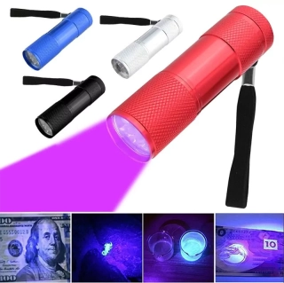 Ručná UV baterka 9LED