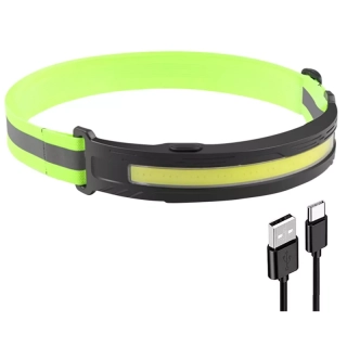 Čelová baterka 30 COB LED