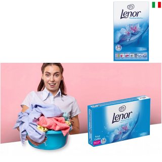 LENOR Alpinfrisch - Voňavé obrúsky do bielizne 34ks 