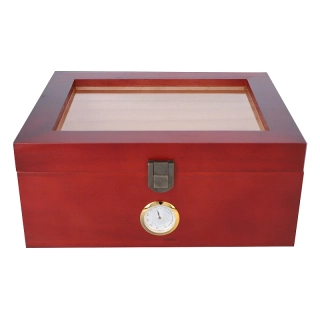 Gentelo - Box s vlhkomerom zo sosnového dreva hnedý : 26x22x11cm