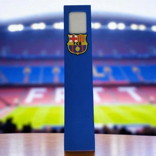 Záložka FC Barcelona s rámčekom na fotografiu 30,4 × 6 cm – modrá