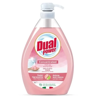 Dual Power Delicato Mani 1L čistiaci prostriedok na riad s pumpou